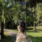 Island style seaside vacation halter neck backless dress Bohemian beach dress R1579