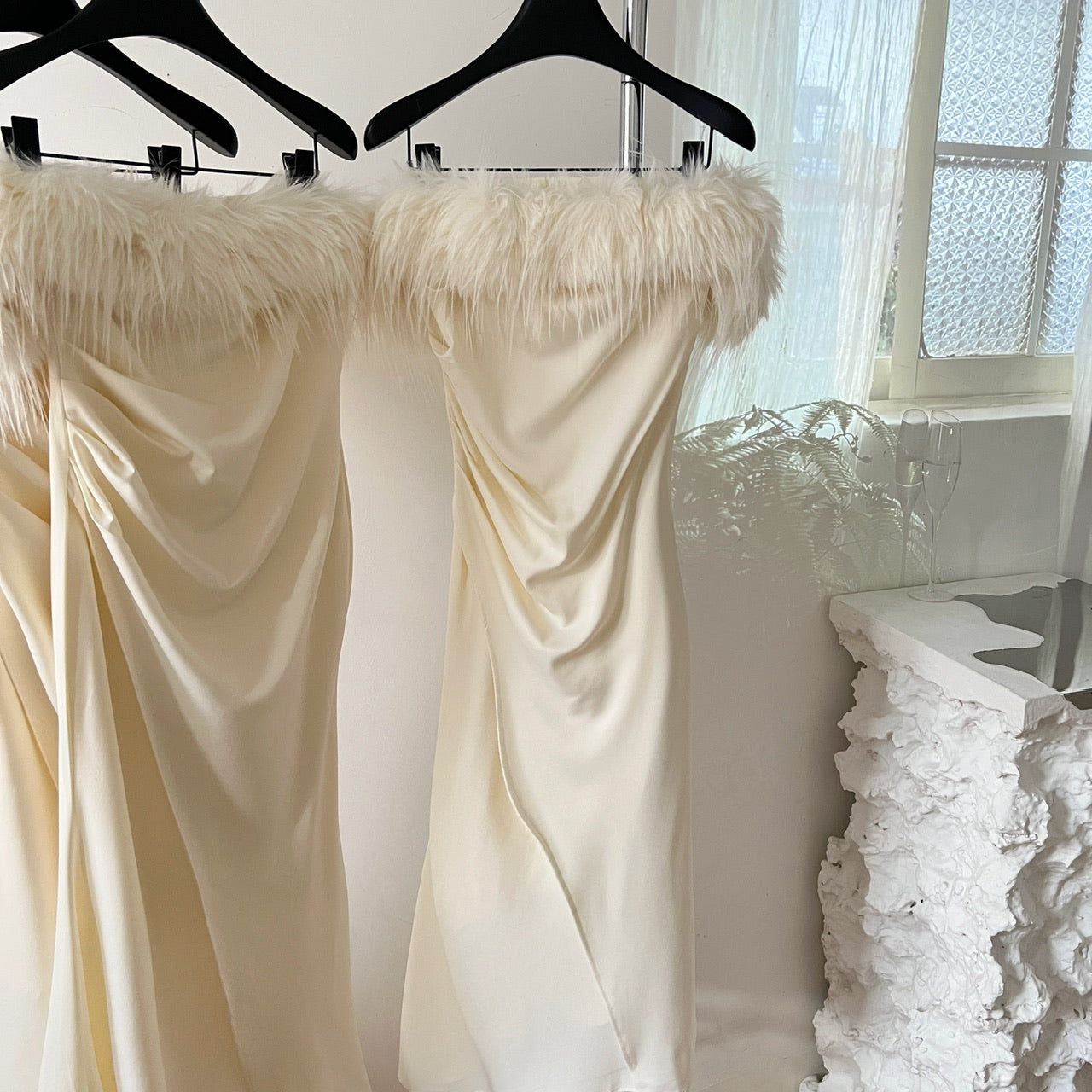 White one-shoulder dress 2025 new style figure-hugging dress R2031