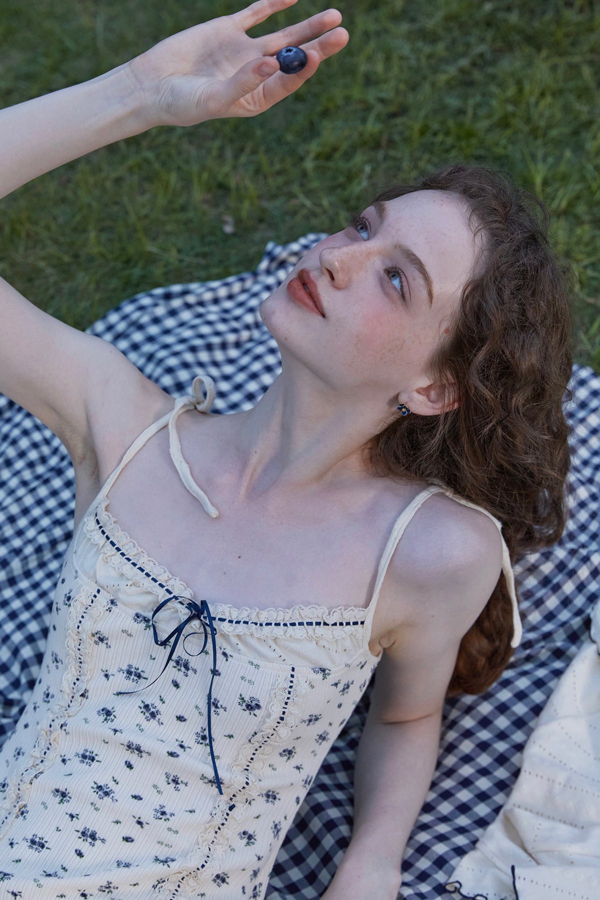 French Girl Knitted Cardigan Floral Stretch Ruffled Suspender Dress Set Homecoming Dress R5161