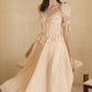 French champagne high-end lace niche fishbone corset dress homecoming dress R5156