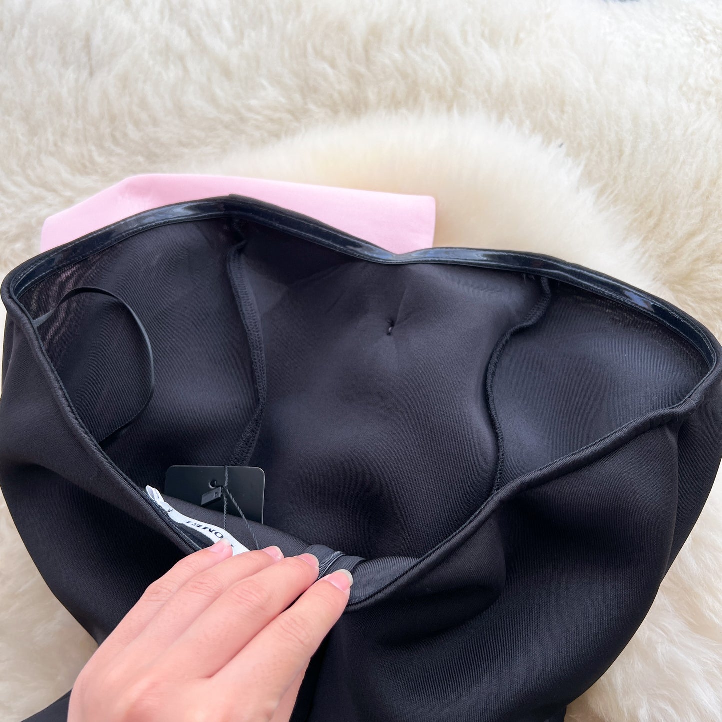 French style tube top dress summer three-dimensional bow slit waist slim dress R2303