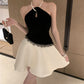 Birthday party small dress skirt niche princess tutu skirt halter neck dress R1818