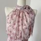 French style gentle halter neck dress with straps fairy skirt R0258