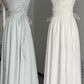 2025 summer new minimalist style high waist slim hollow square neck knitted long dress R0259