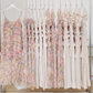 Suspender dress for women high-end summer pure French style sleeveless floral v-neck chiffon dress R0260