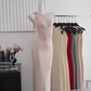 Pure and elegant dress with shoulder-cut design to show your slim figure and versatile long dress R0264