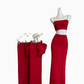 2025 summer new beach short sleeveless red flower suspender top sexy hip skirt suit for women R0270