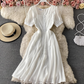 Cute Chiffon Lace Dress A Line Dress     S4450