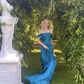 Off The Shoulder Prom Dress Long Evening Dress      S5311