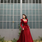 Red prom dress, formal dresses, Red party dress     S2864
