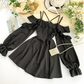 Sexy Ruffled Off Shoulder Summer Dress      S4446