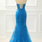 Strapless Mermaid Prom Dress with Appliques     S5096