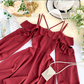 Sexy Ruffled Off Shoulder Summer Dress      S4446