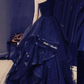Navy Blue Layers Tulle Sweetheart Long Prom Dress, Navy Blue Party Dress       S5272