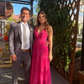 Generous Hot Pink V-Neck Sleeveless Prom Dresses Evening Dress    S5334
