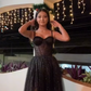 Sexy Spaghetti Straps Black Long Evening Prom Dresses      S5213