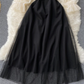 Black A Line Tulle Short Dress Fashion Dress    S4951