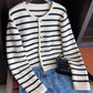Women Sweaters O-neck Cardigan Fashion Long Sleeve Casual Short Tops    S2505