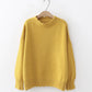 Simple round neck sweater long sleeve sweater     S2547