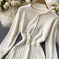 Sweater A line long sleeve sweater dress     S4674
