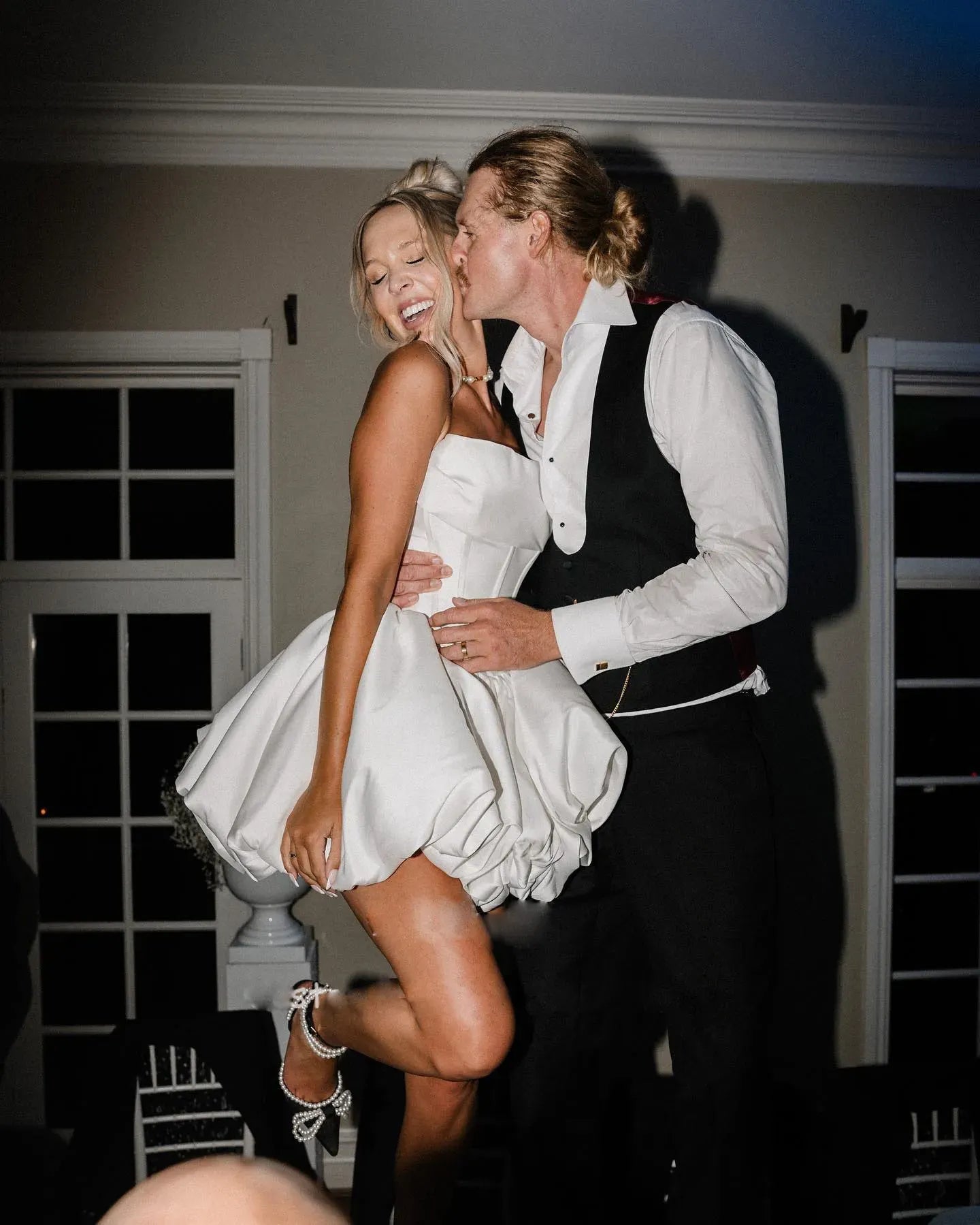 Elegant Satin Pleated Mini A-Line Cocktail Wedding Dress for Special Occasions   S7086