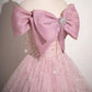 Light Blue Tulle Sequins Long Prom Dress, Lovely A-Line Evening Party Dress        S7193