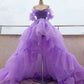 A line Lavender Long A-line Prom Dress, Formal Evening Dresses      S3624