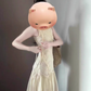French sleeveless vest dress new style gentle style temperament mesh splicing waist a-line long skirt R0431