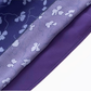 2025 Summer New Purple Floral Square Neck Puff Sleeve Retro A-line Short Dress R0949