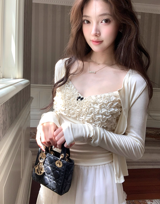 Short small camisole women's A-line skirt summer two-piece suit R4830