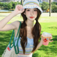 Sweet dopamine rainbow striped knitted dress small sling hip skirt pure desire forest style R1640
