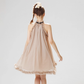 French halter neck vest dress petite sleeveless short skirt suspender skirt dress female summer R3527