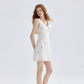 Flower language tipsy floral dress French suspender skirt holiday wear short skirt skirt female summer R3425