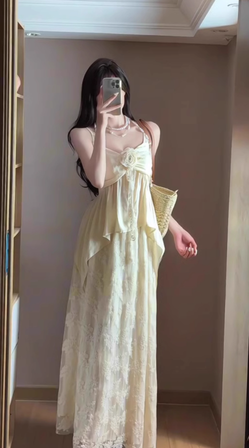 Gentle temperament irregular suspender top skirt two-piece suit for women R0534