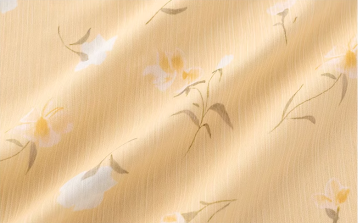 French holiday style yellow long floral sling waist slimming dress R2656