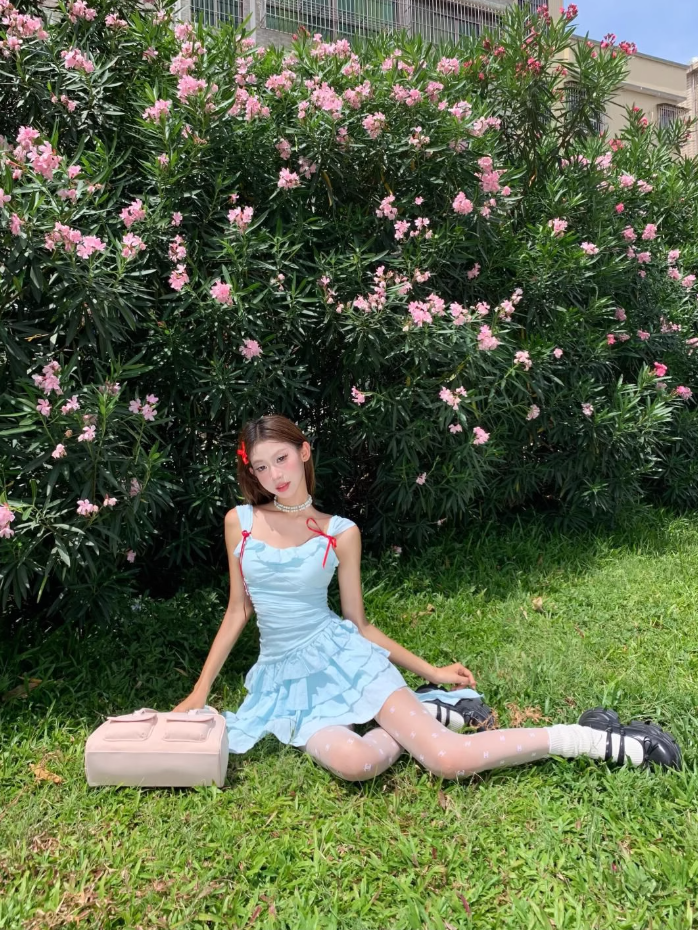 French sweet dress, spicy girl with irregular ruffle edges, summer stunning dress, homecoming dress R2992