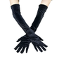 20s black bridal gloves wedding gloves long velvet women's gloves opera evening gloves     S6228
