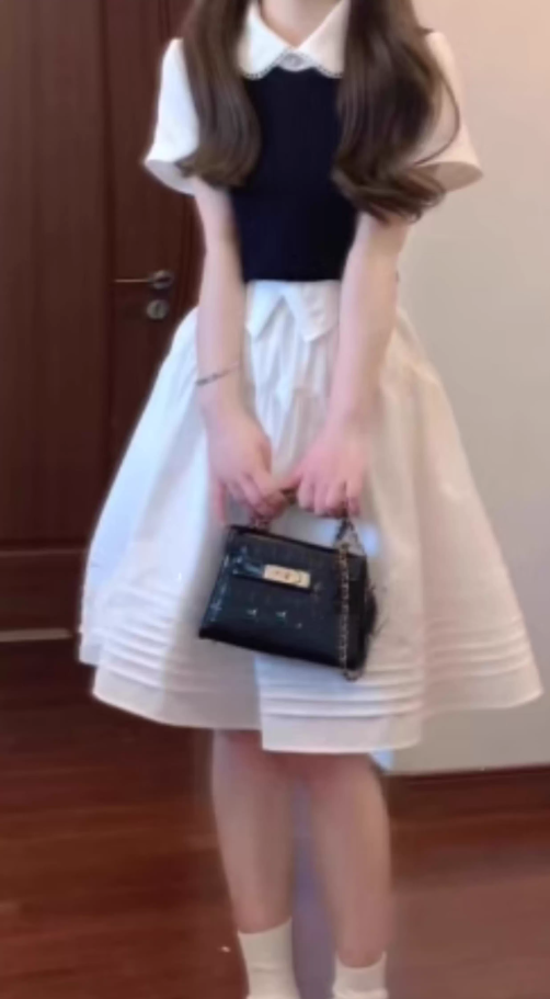 Pure outfit suit white shirt vest skirt short outfit a complete set 2025 new style R0830