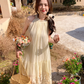 French retro hollow embroidery halter neck dress loose slim sleeveless holiday style long dress R0193