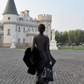 High-grade grey long-sleeved dress 2025 waist-hugging hip-wrapped slit long skirt R1283