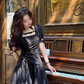 French slim black dress petite high-end waist short skirt for women summer R3826