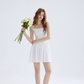 Mermaid Dream White Dress French Suspender Skirt Holiday Wear Short Skirt Skirt Women Summer R3427