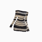 Small Chanel style one shoulder long sleeve dress 2025 pure desire waist hip short skirt R1259