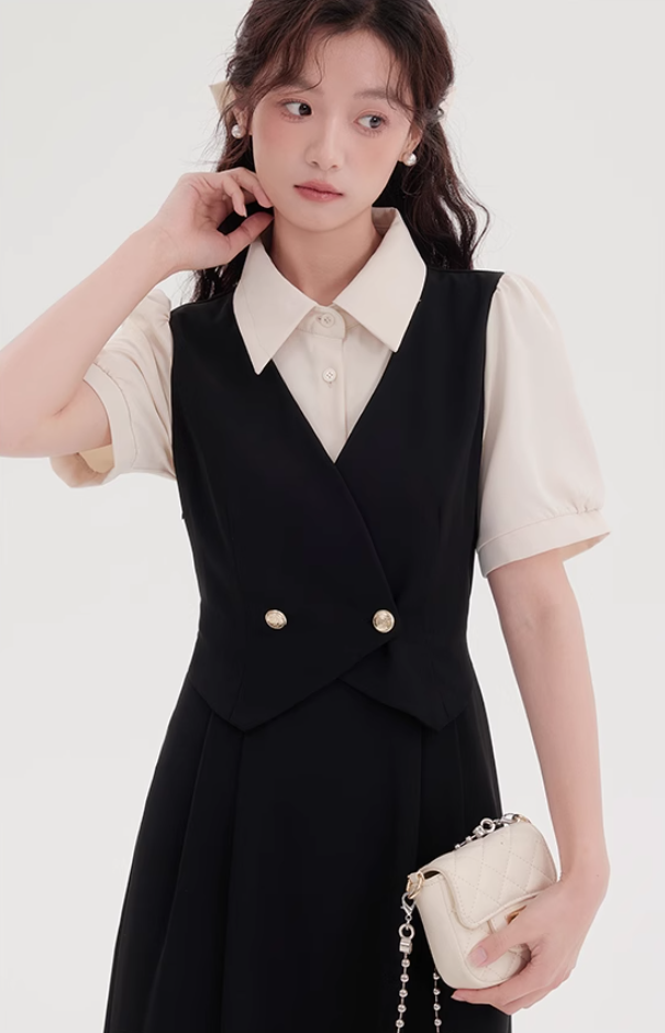 Teachers wear skirts summer temperament French formal occasion dresses R2359