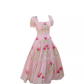 French retro square neck suspender long dress 2025 summer new temperament skirt R3383