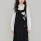 French retro suspender dress new style age-reducing beautiful suit skirt two-piece suit R2361