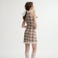 French halter neck dress summer petite outfit short skirt suspender skirt dress female spring R3528