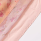 2025 summer new pink floral gentle style small flying sleeve waist lace dress R0954