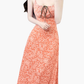 2025 Summer New Retro Cashew Printed Backless French Long Suspender Dress R0967