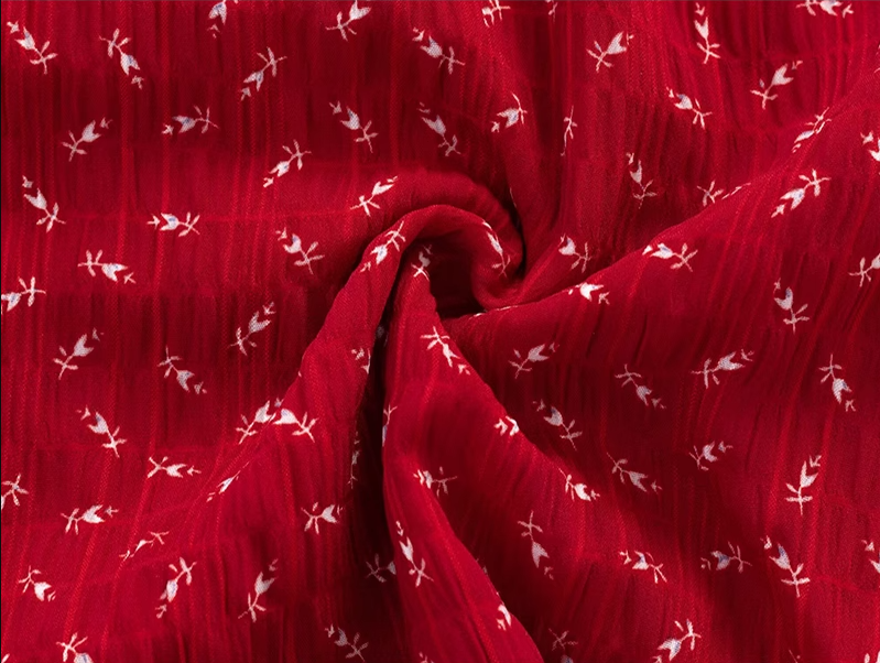 2025 Summer New Red Floral A-line Small Waist Suspender Dress R0911